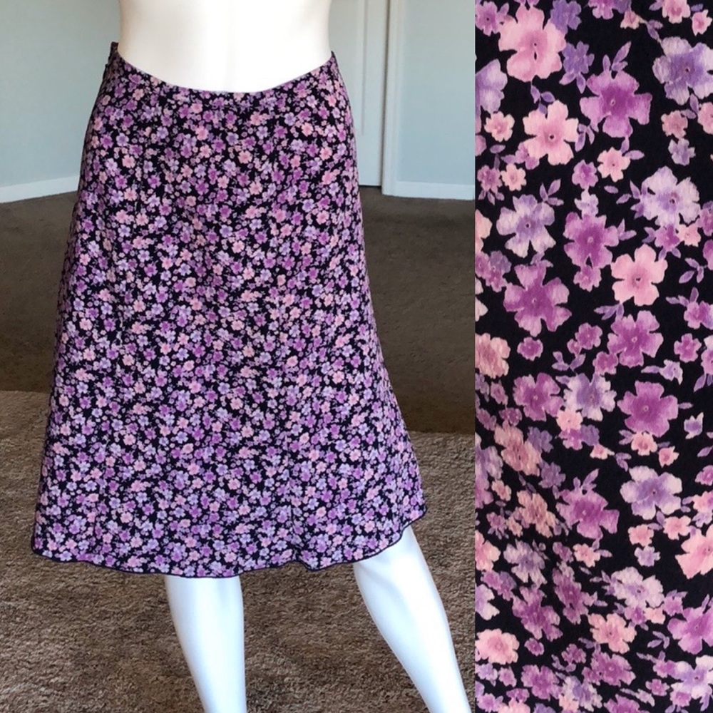 3/$10, 4/$12, 5/$14, 6/$16 Norton McNaughton sz 16 purple floral skirt